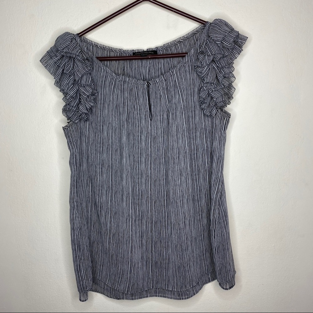 Banana Republic Striped Blouse Sz S